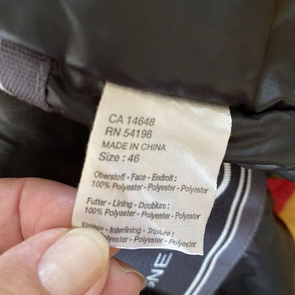 Bogner Winter Ski Red Bomber Snowboard Zipper Pocket Jacket Men's Sz 46 Vintage - Picture 16 of 16